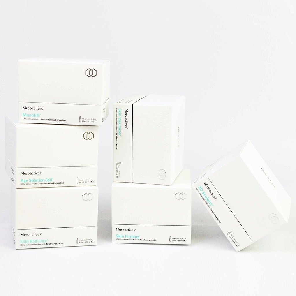 Confezioni della linea Mesoactives: fiale ultra-concentrate per il trattamento